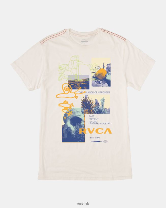 antique white Desertscape T-Shirt Men L888X557 RVCA Clothing