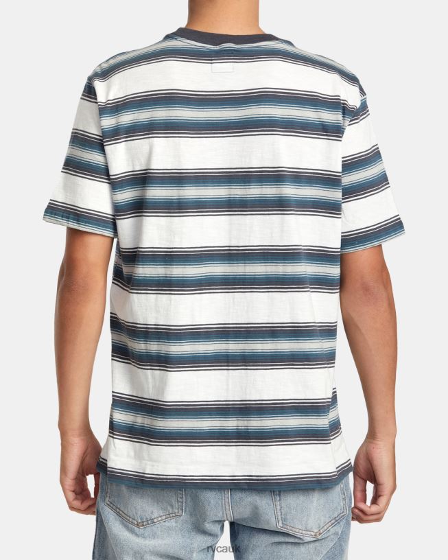antique white Polanco Stripe Tee Men L888X64 RVCA Clothing