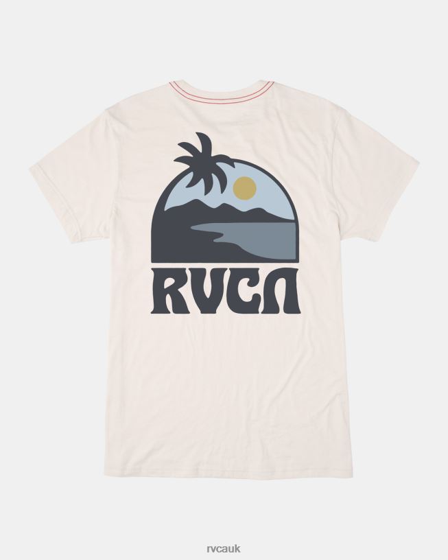 antique white Sundowner Tee Men L888X259 RVCA Clothing