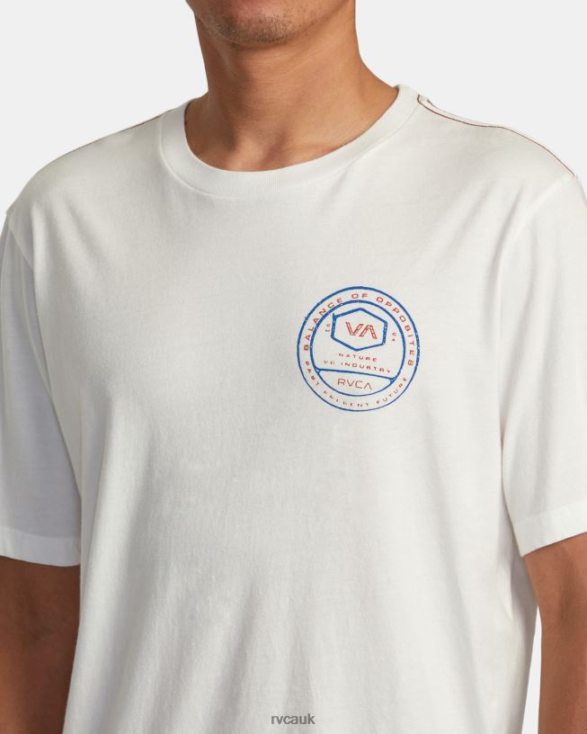 antique white Tract Tee Men L888X38 RVCA Clothing