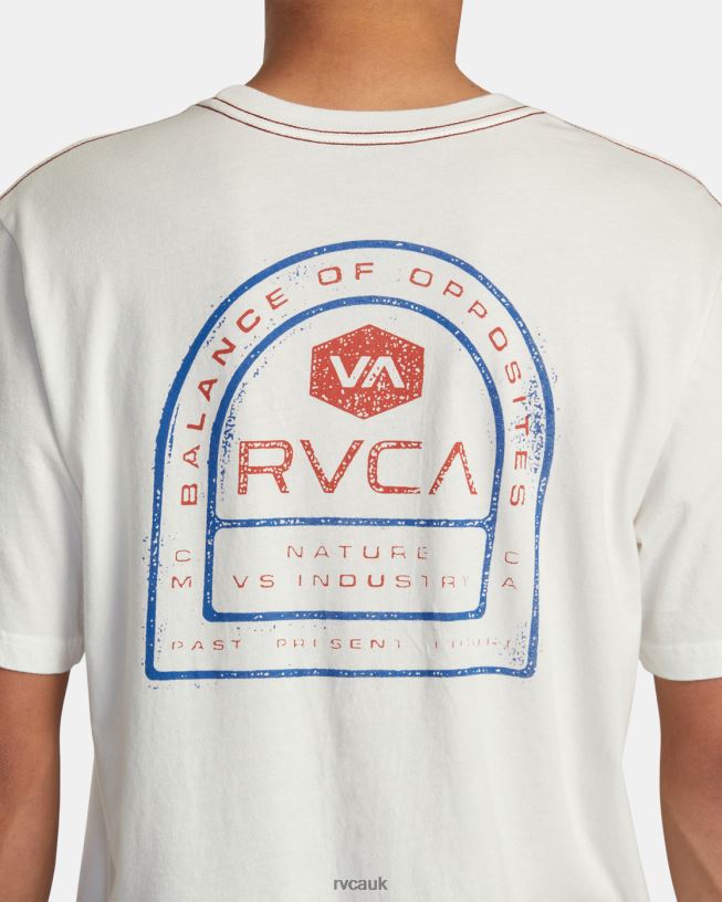 antique white Tract Tee Men L888X38 RVCA Clothing