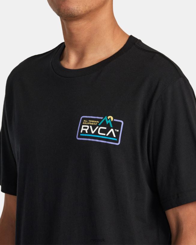 black All terrain Tee Men L888X33 RVCA Clothing