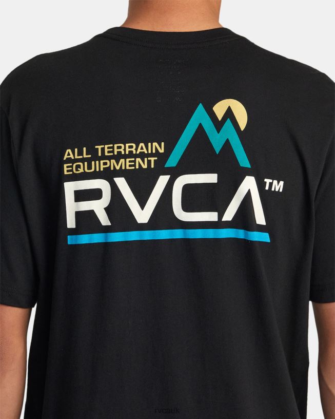 black All terrain Tee Men L888X33 RVCA Clothing