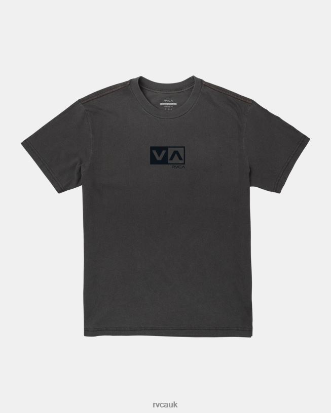 black Balance Flock T-Shirt Men L888X385 RVCA Clothing