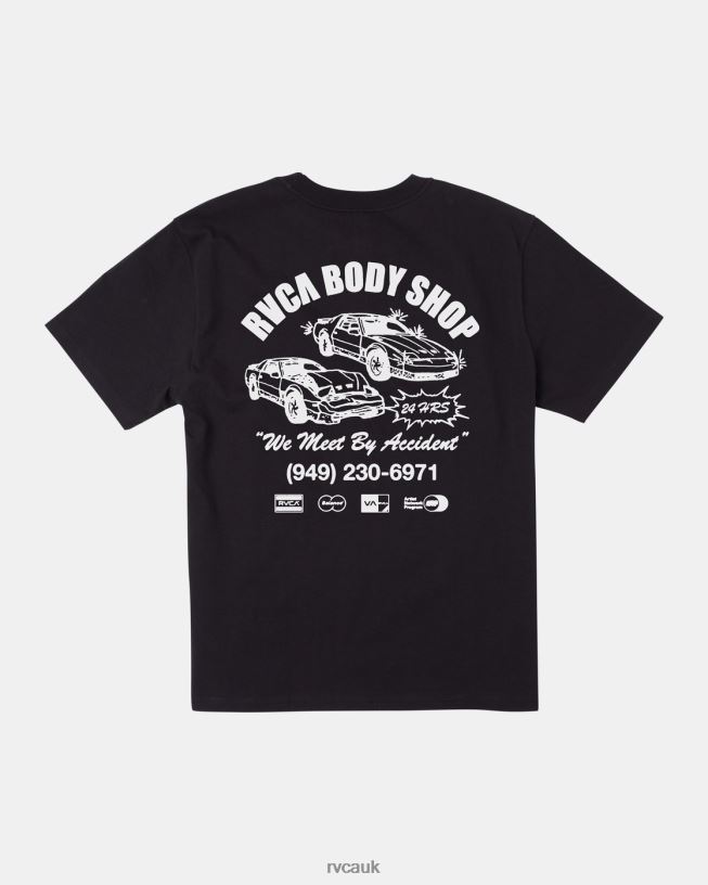 black Body Shop Tee Men L888X48 RVCA Clothing