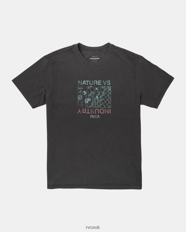 black Conflict T-Shirt Men L888X523 RVCA Clothing