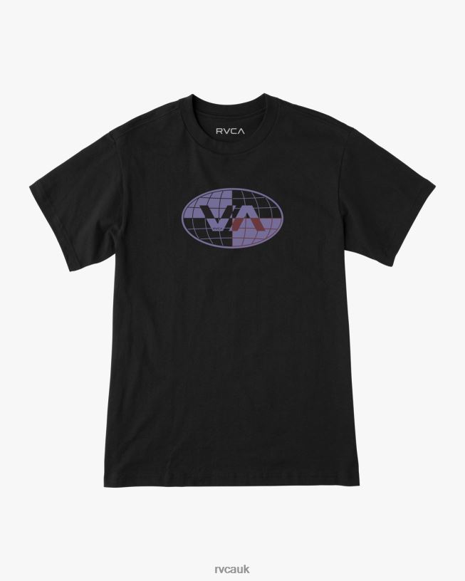 black Global Inc Slub Tee Men L888X1044 RVCA Clothing