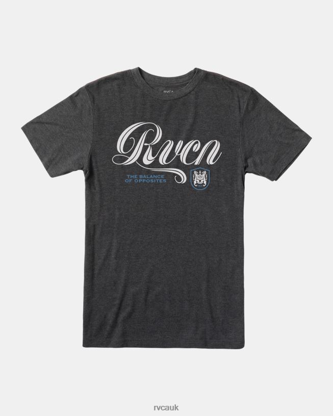 black Midline T-Shirt Men L888X372 RVCA Clothing