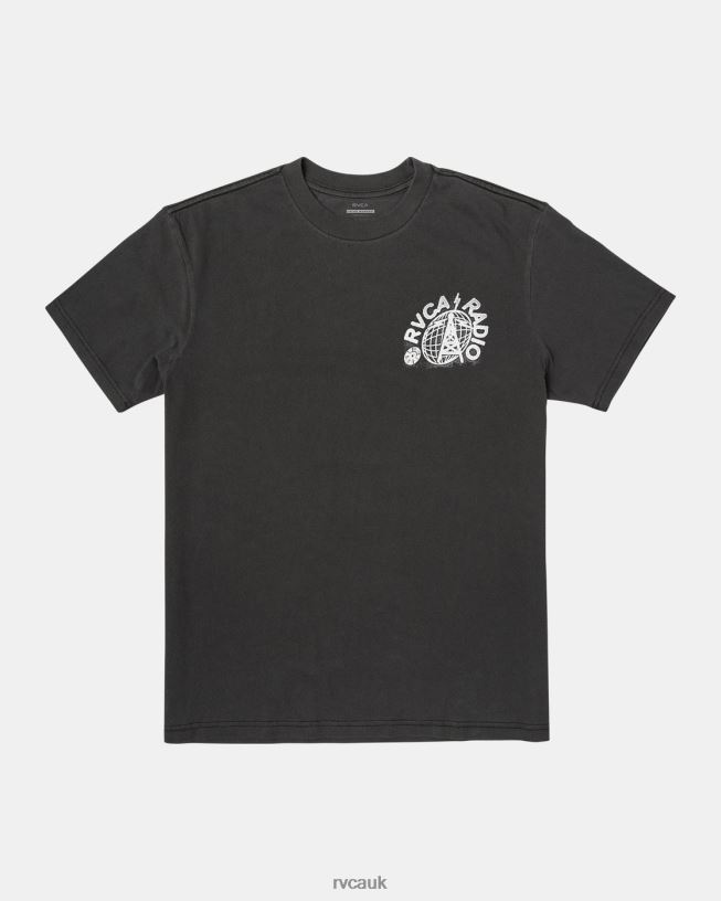 black Tee Men L888X81 RVCA Clothing