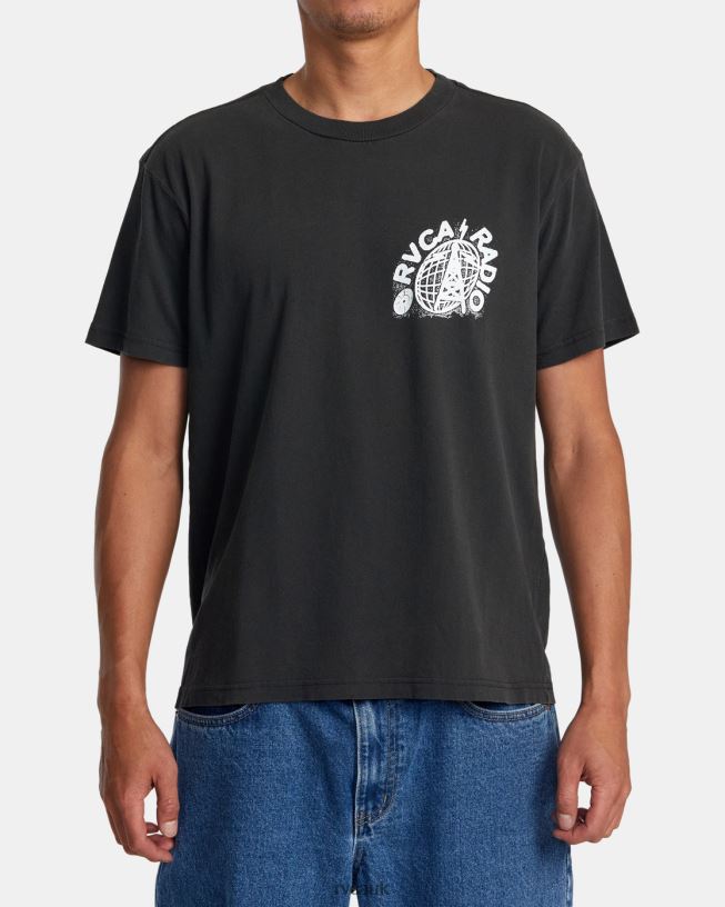 black Tee Men L888X81 RVCA Clothing