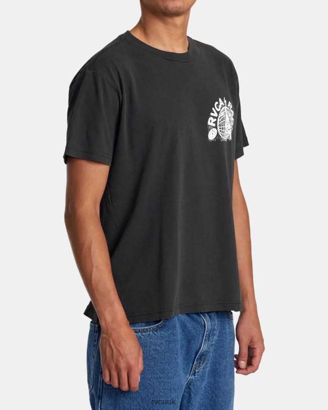 black Tee Men L888X81 RVCA Clothing