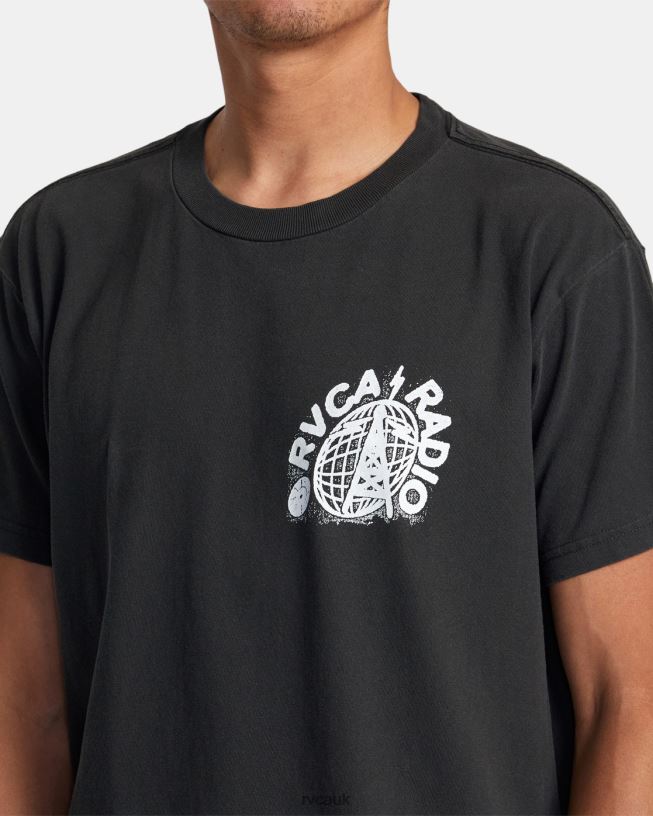black Tee Men L888X81 RVCA Clothing