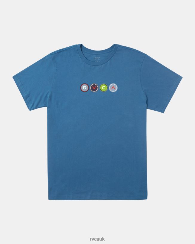 cool blue Metro T-Shirt Men L888X445 RVCA Clothing