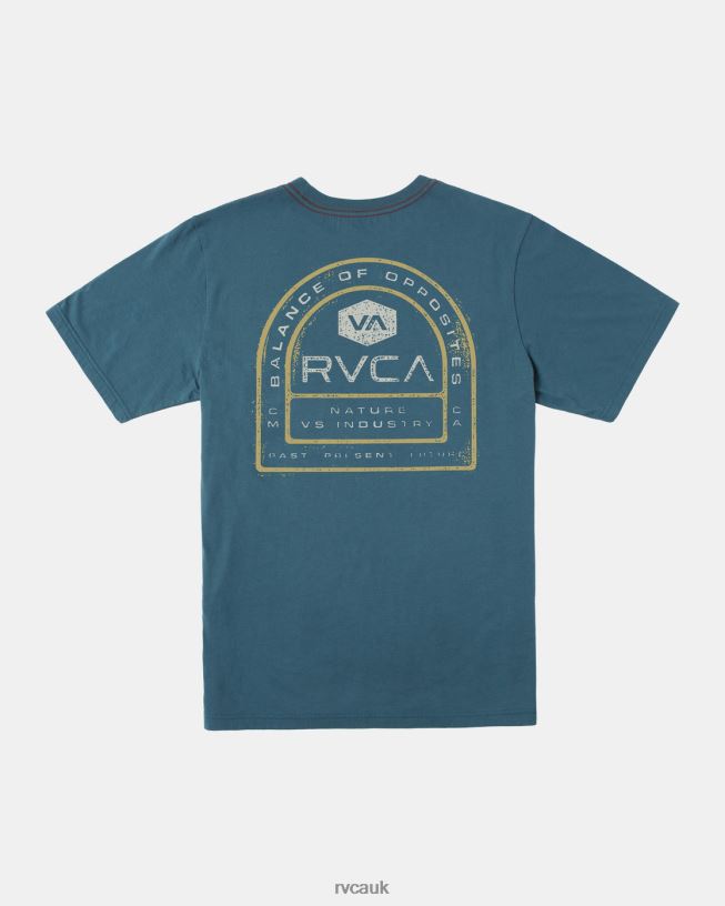 duck blue Tract Tee Men L888X114 RVCA Clothing