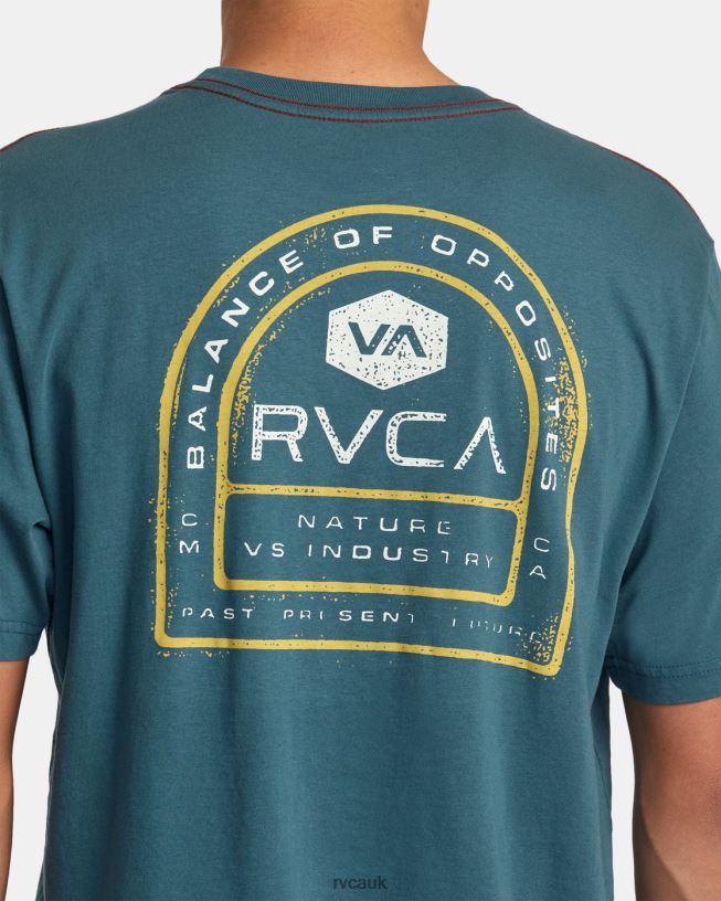 duck blue Tract Tee Men L888X114 RVCA Clothing