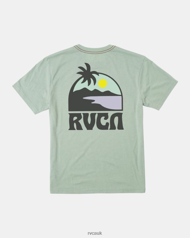 green haze Sundowner Tee Men L888X305 RVCA Clothing