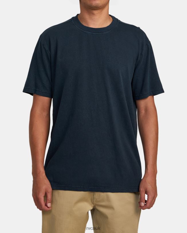 indigo Hi-Grade Hemp Tee Men L888X351 RVCA Clothing