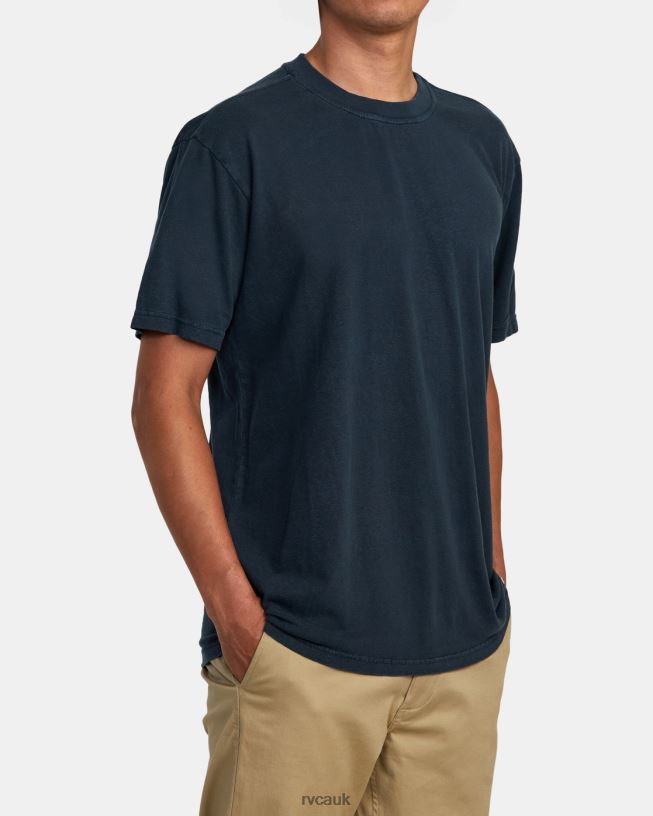indigo Hi-Grade Hemp Tee Men L888X351 RVCA Clothing