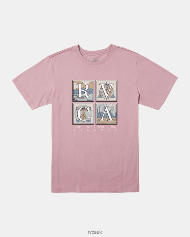 lavender Natural T-Shirt Men L888X986 RVCA Clothing