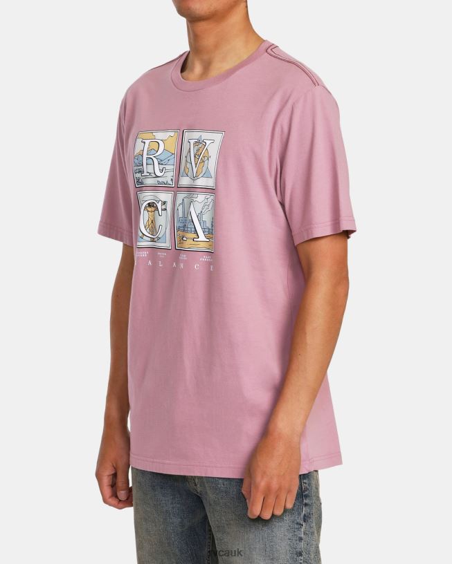 lavender Natural T-Shirt Men L888X986 RVCA Clothing