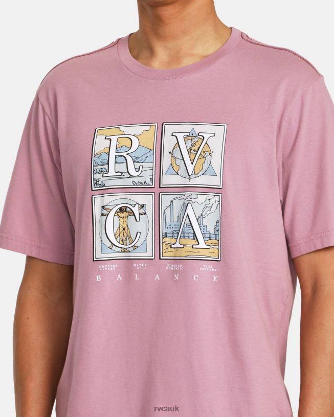 lavender Natural T-Shirt Men L888X986 RVCA Clothing