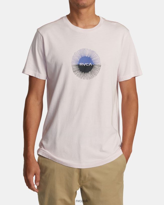 light pink Solar Eclipse Tee Men L888X47 RVCA Clothing