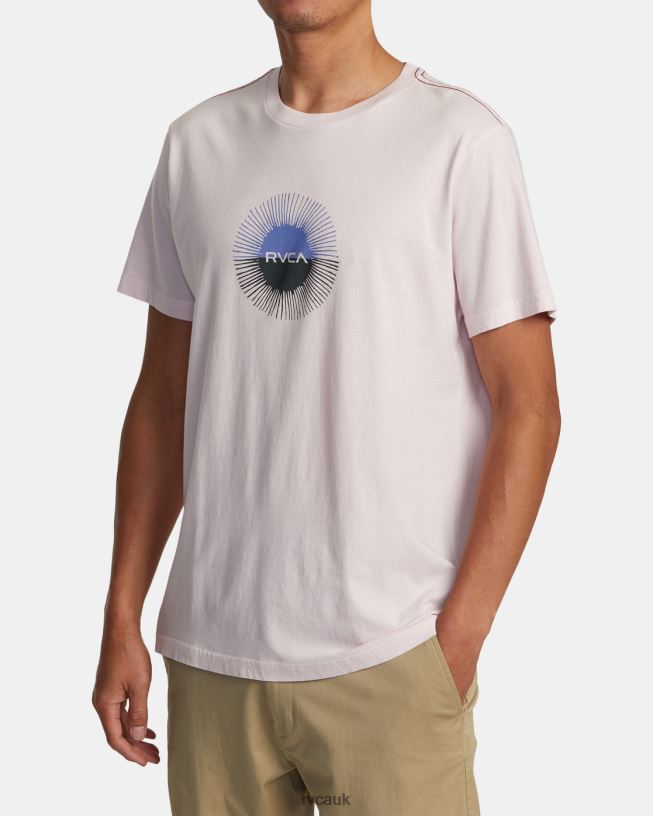light pink Solar Eclipse Tee Men L888X47 RVCA Clothing