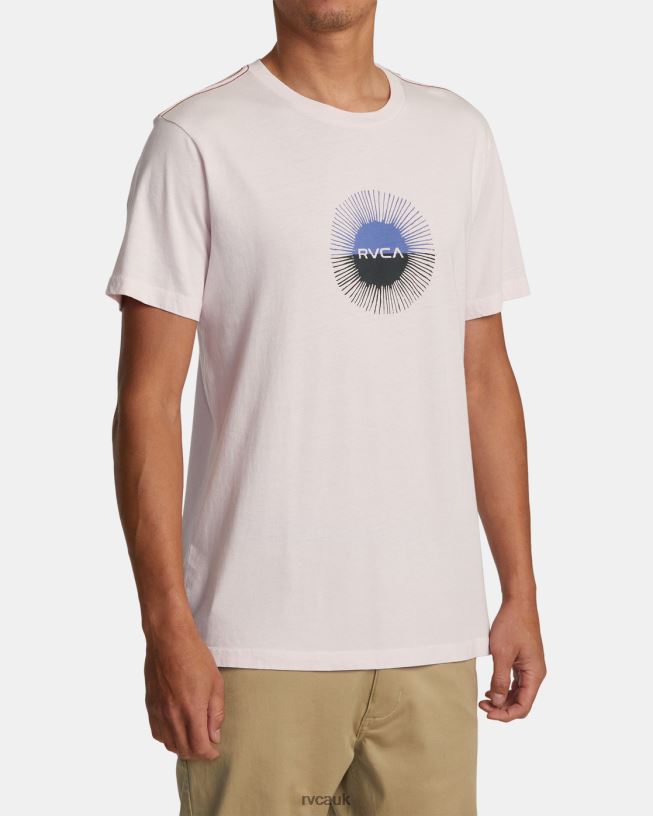 light pink Solar Eclipse Tee Men L888X47 RVCA Clothing
