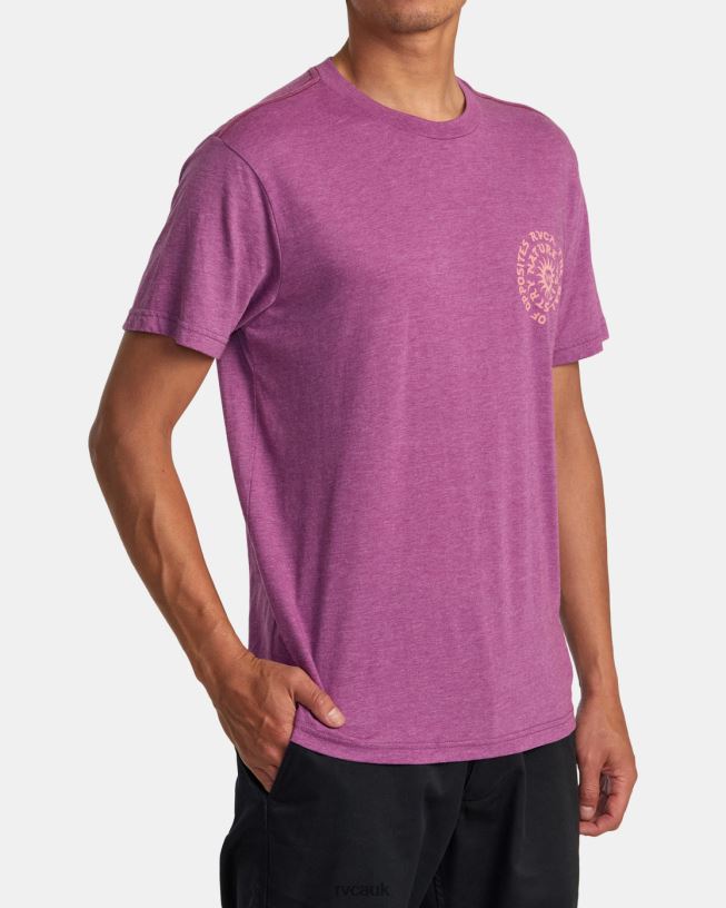 light purple Hypnosis Tee Men L888X1 RVCA Clothing
