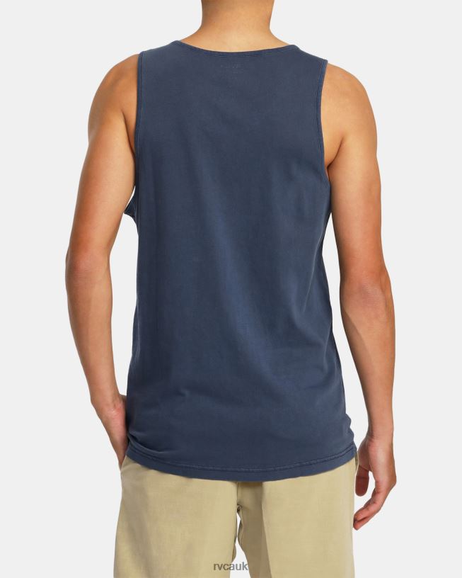 moody blue PTC Pigment Tank T-Shirt Men L888X673 RVCA Clothing