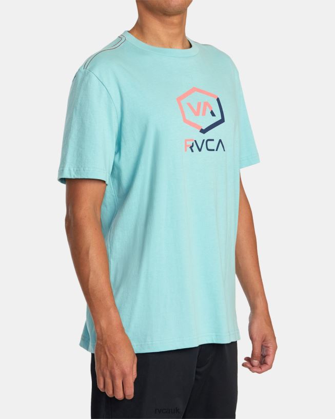 nile blue Shifted Tee Men L888X1050 RVCA Clothing