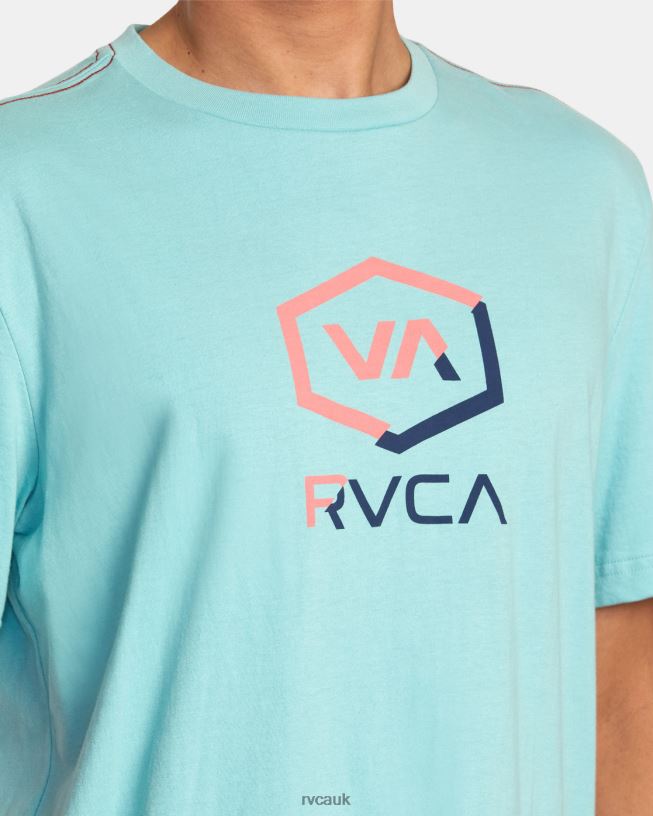 nile blue Shifted Tee Men L888X1050 RVCA Clothing