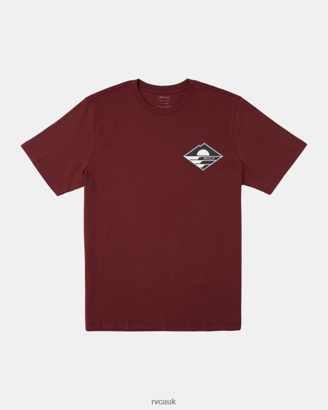 oxblood red Sunswell Tee Men L888X56 RVCA Clothing
