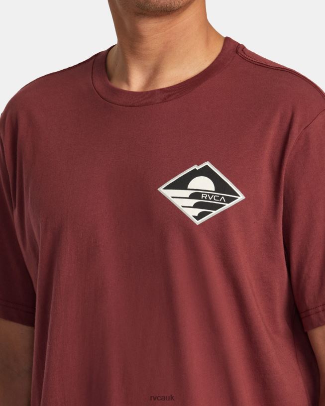 oxblood red Sunswell Tee Men L888X56 RVCA Clothing