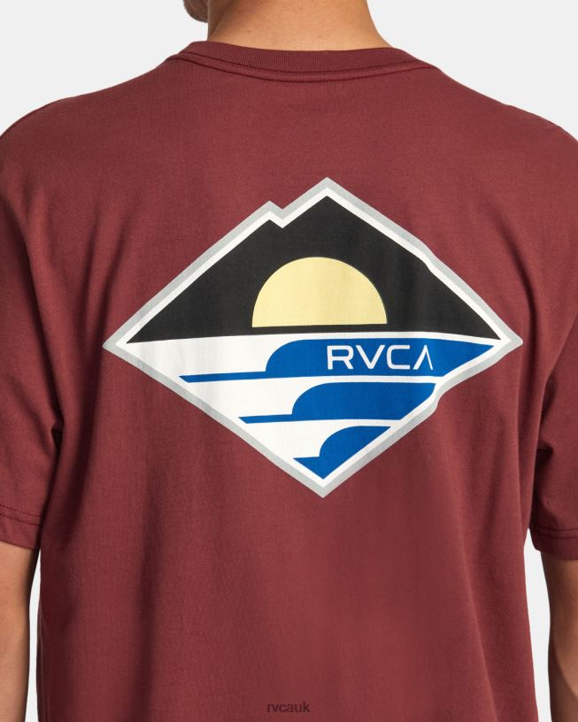 oxblood red Sunswell Tee Men L888X56 RVCA Clothing