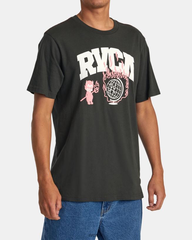 pirate black Detention Tee Men L888X126 RVCA Clothing