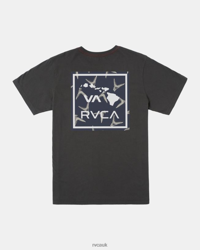 pirate black Hawaii VA Fins Tee Men L888X261 RVCA Clothing