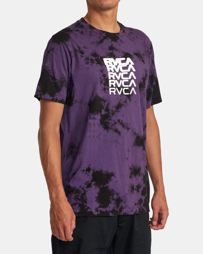 purple tie dye Degen Tee Men L888X22 RVCA Clothing