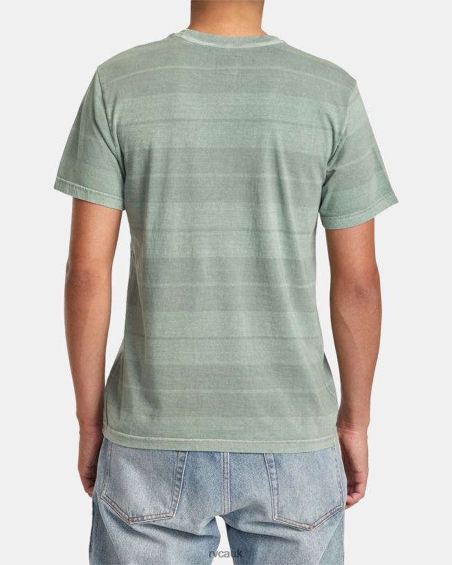 spinach PTC Stripe T-Shirt Men L888X182 RVCA Clothing