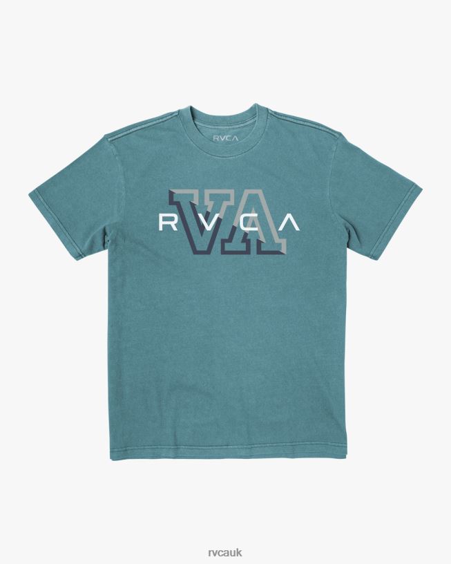 teal Hampton Tee Men L888X1045 RVCA Clothing