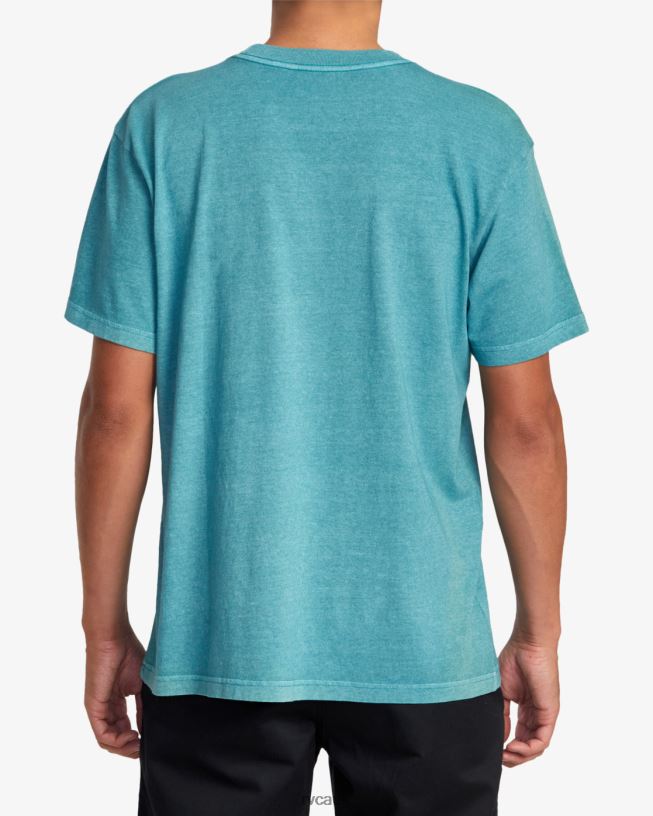 teal Hampton Tee Men L888X1045 RVCA Clothing