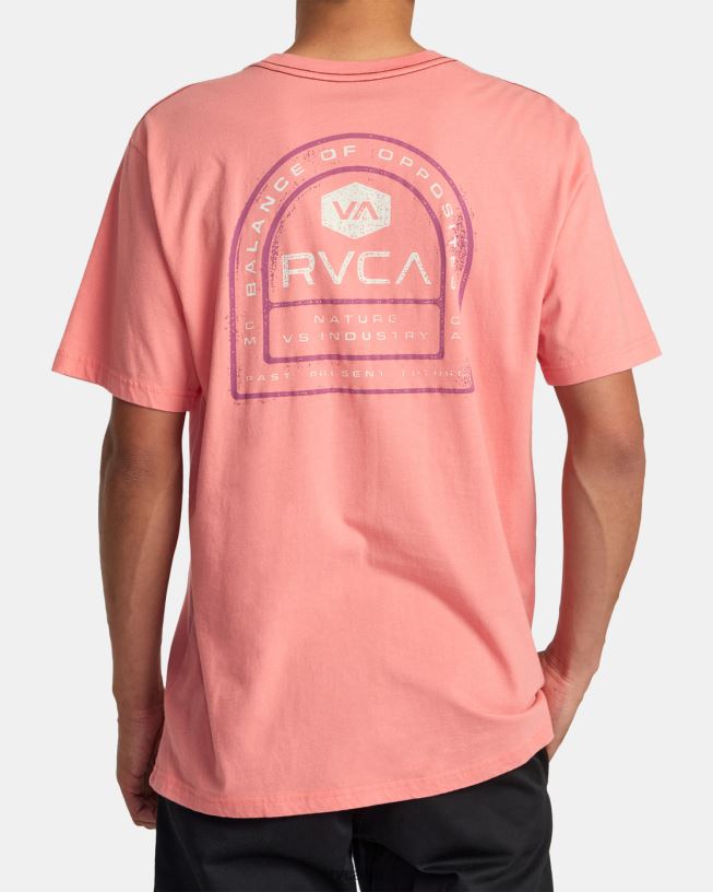 vintage salmon Tract Tee Men L888X138 RVCA Clothing