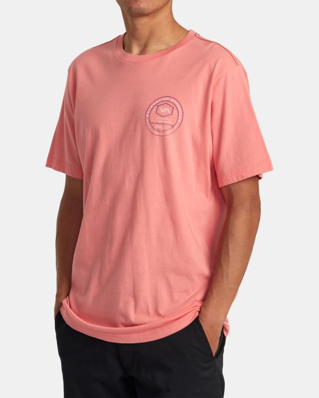 vintage salmon Tract Tee Men L888X138 RVCA Clothing