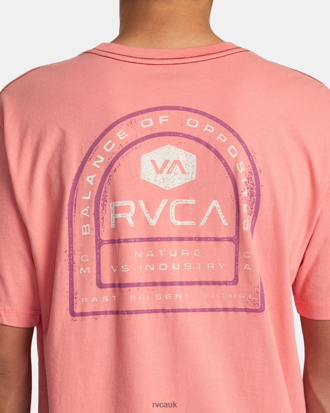 vintage salmon Tract Tee Men L888X138 RVCA Clothing