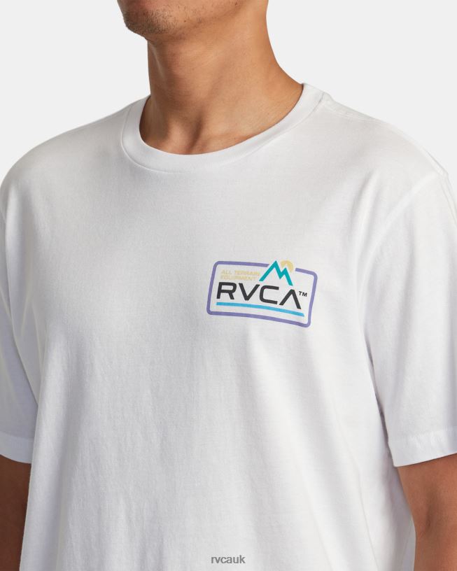 white All terrain Tee Men L888X29 RVCA Clothing