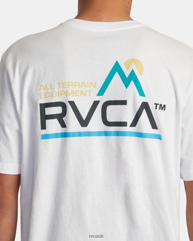 white All terrain Tee Men L888X29 RVCA Clothing