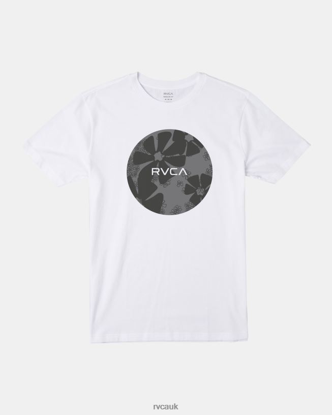 white Motors Tee Men L888X53 RVCA Clothing