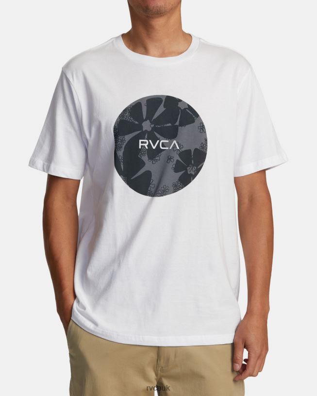 white Motors Tee Men L888X53 RVCA Clothing