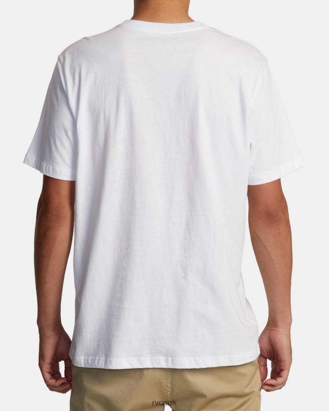 white Motors Tee Men L888X53 RVCA Clothing