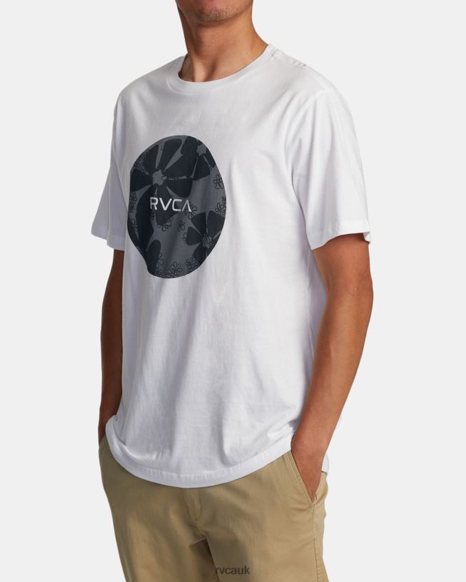 white Motors Tee Men L888X53 RVCA Clothing